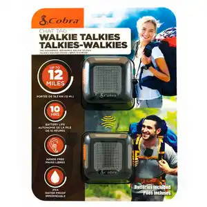 RadioShack Radio de dos Vías Cobra Chat Tag Rock ACT220B / 22 canales / 19 millas / Negro / 2 piezas oferta