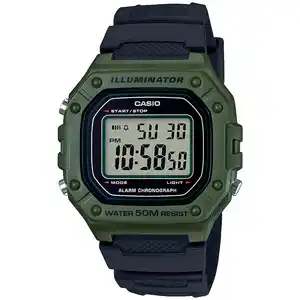 Reloj Casio W-218H-3AVCF / Negro con verde