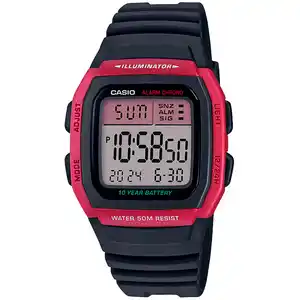 RadioShack Reloj Casio W-96H-4AVCF / Negro con rojo oferta