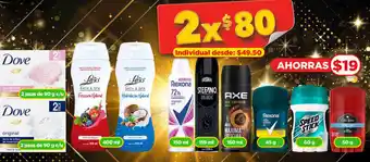 Bodega Aurrerá Dove 2 pzas de 90 g c/u oferta