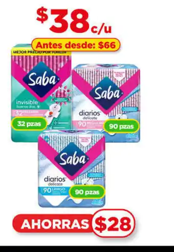 Bodega Aurrerá Saba 32 pzas oferta