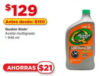 Bodega Aurrerá Quaker State* Aceite multigrado 946ml oferta