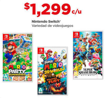 Bodega Aurrerá Nintendo Switch® Variedad de videojuegos oferta