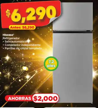 Bodega Aurrerá Hisense Refrigerador oferta