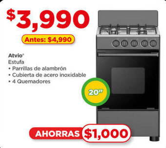 Bodega Aurrerá Atvio Estufa oferta