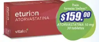 Farmacias Similares eturion ATORVASTATINA 10 mg oferta