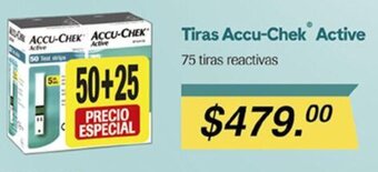 Farmacias Similares Tiras Accu-Chek® Active 75 tiras reactivas oferta