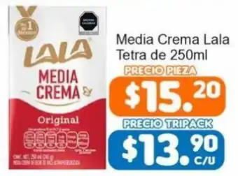 Media Crema LALA Tetra de 250ml