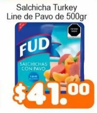 Salchicha Turkey Line de Pavo de 500gr