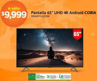 City Club Pantalla 65" UHD 4K Android COBIA oferta