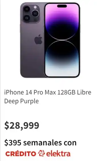 iPhone 14 Pro Max 128GB Libre Deep Purple