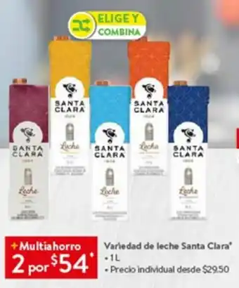 Walmart Variedad de leche Santa Clara 1L oferta
