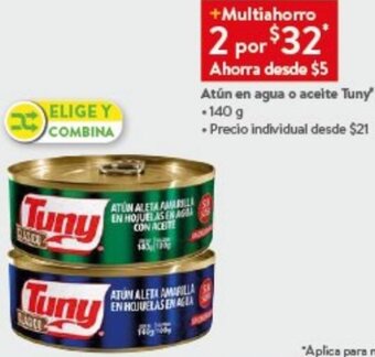 Atún en agua o aceite Tuny -140 g