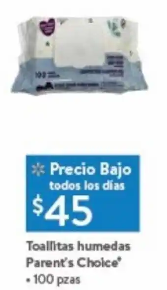 Toallitas humedas Parent's Cholce •100 pzas