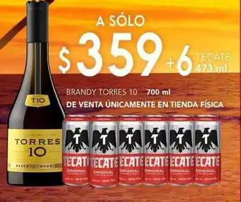 Bodegas Alianza BRANDY TORRES 10 700 ml oferta