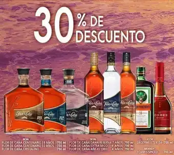 LICOR JAGERMEISTER 56 700 ml, BRANDY TORRES SPICED 700 ml