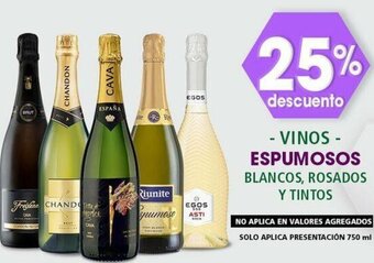 Bodegas Alianza - VINOS - ESPUMOSOS BLANCOS, ROSADOS Y TINTOS oferta