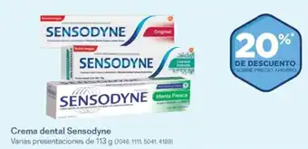 Crema dental Sensodyne