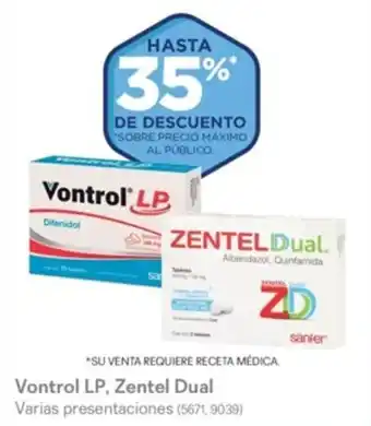Derma Vontrol LP, Zentel Dual Varias presentaciones (5671, 9039) oferta