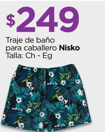 Chedraui Traje de baño para caballero nisko talla: ch - eg oferta