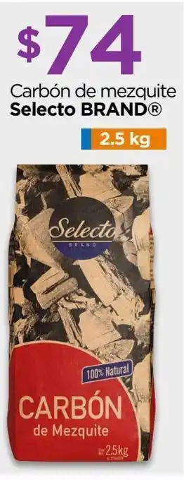 Chedraui Carbon selecto mezquite 2.5 kg oferta