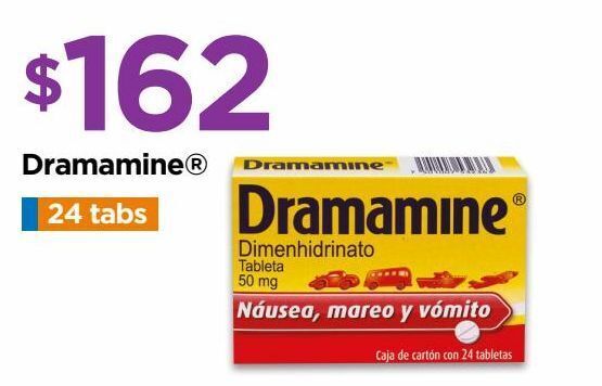 Chedraui Dramamine 24 tabs oferta