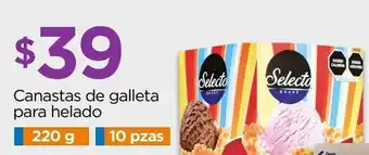 Chedraui Canastas de galleta para helado oferta