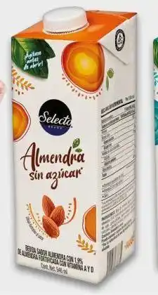 Bebida de almendra sin azúcar selecto brand