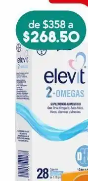 Elevit 2 omegas cap 1.12gr caj c/28cap