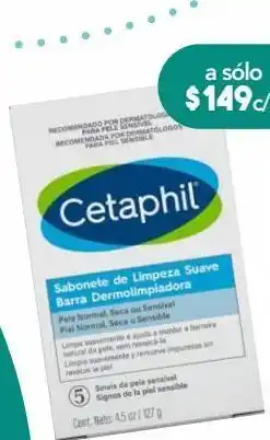Farmacia San Pablo Cetaphil barra dermolimpiadora para piel normal y sensible 127 g barra bolsa oferta