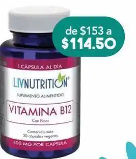 Farmacia San Pablo Livnutrition vitamina b12 fra c/30 oferta