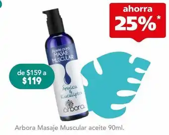 Farmacia San Pablo Arbora aceite masaje muscular btl c/90ml oferta