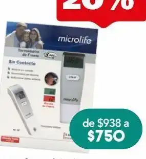 Microlife termometro s/contacto c/1pza