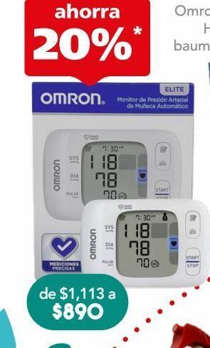 Farmacia San Pablo Omron baumanometro muñeca hem6230 c/1pza oferta