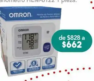 Farmacia San Pablo Omron baumanometro hem-6122 c/1pza oferta