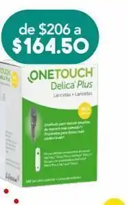 Farmacia San Pablo One touch lancetas delica c/100pza oferta