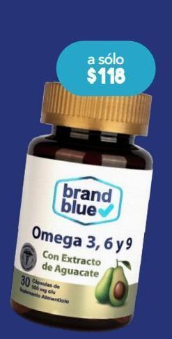 Brand blue omega 3,6,9 aguacate c/30cap