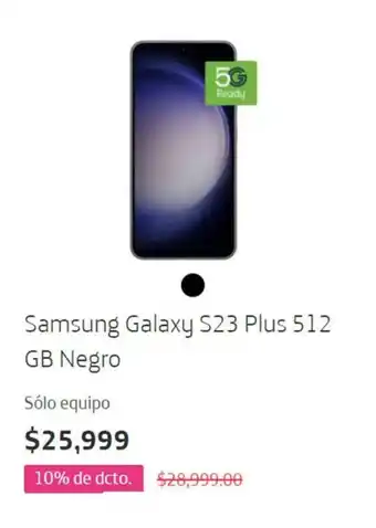 Movistar Samsung Galaxy S23 Plus 512GB Negro oferta
