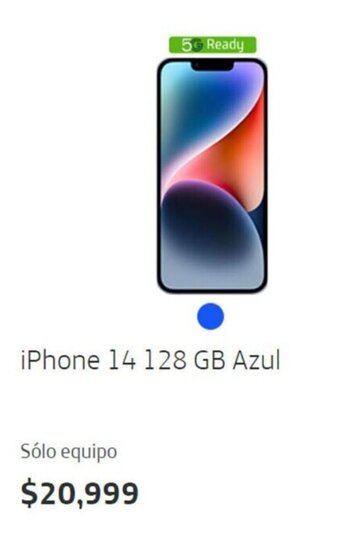Movistar iPhone 14 128GB Azul oferta