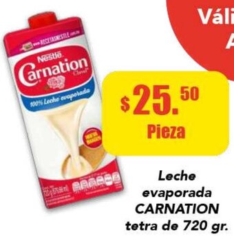 Leche Evaporada Carnation Tetra De 720 Gr.