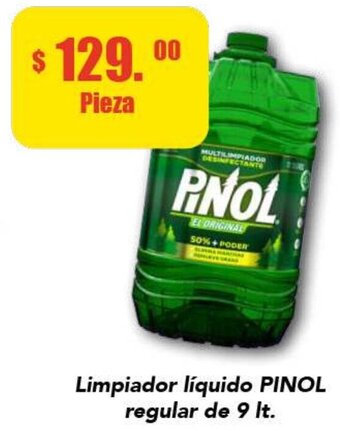Super Aki Limpiador Liquido Pinol Regular De 9 Lt oferta
