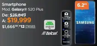 Chedraui Smartphone Galaxy S20 Plus oferta