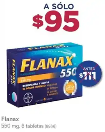 Flanax 550 mg, 6 tabletas (8866)