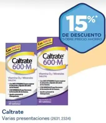 | Caltrate Varias presentaciones (2631, 2334)