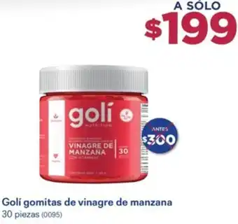 Golí gomitas de vinagre de manzana 30 piezas (0095)