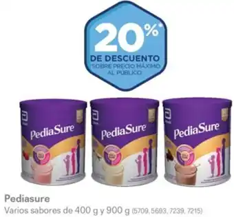 Pediasure Varios sabores de 400 g y 900 g (5709,5693,7239, 7215)