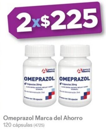Derma Omeprazol Marca del Ahorro I 120 cápsulas (4725) oferta
