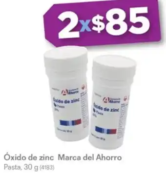 Derma Óxido de zinc Marca del Ahorro Pasta, 30 g (4183) oferta