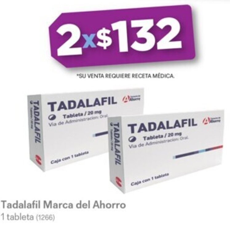 Derma Tadalafil Marca del Ahorro 1 tableta (1266) oferta