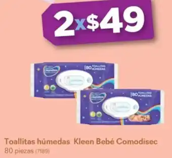 Toallitas húmedas Kleen Bebé Comodisec 80 piezas (7189)